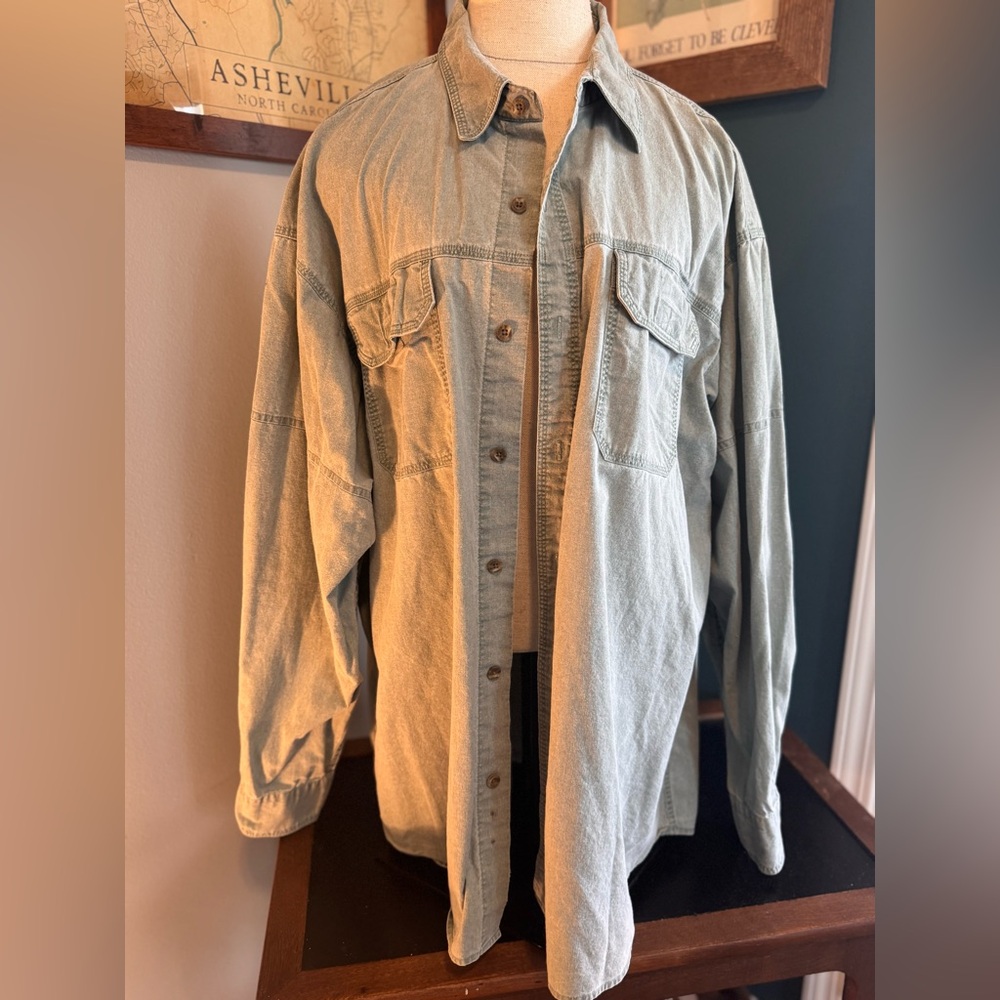 RedHead Light Blue Casual Button-Down Shirt